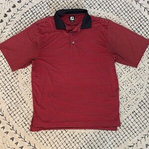 FootJoy Red and Black Polo Shirt Men’s sz M